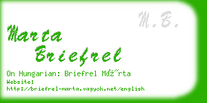 marta briefrel business card